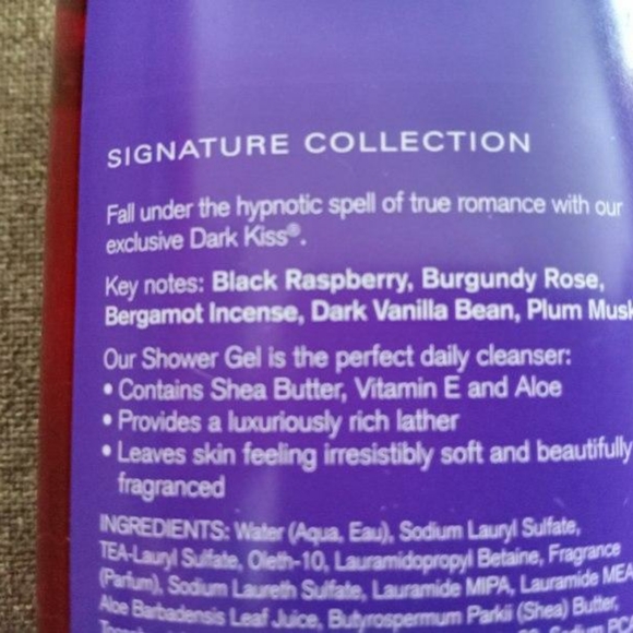 Bath & BodyWorks Dark Kiss Shower Gel/ Body Wash - Picture 3 of 3